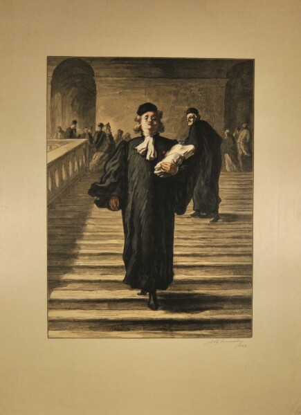 THE GRAND STAIRCASE OF THE PALACE OF JUSTICE