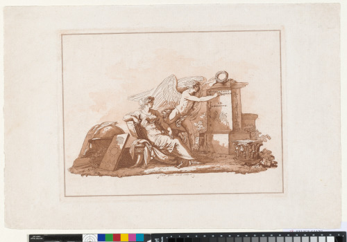 PERSONIFICATION OF ARCHITECTURE WITH THE GENIUS OF THE FINE ARTS