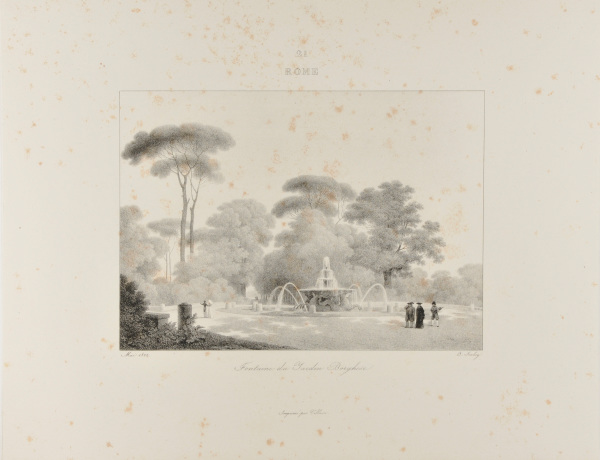 ROME - FOUNTAIN IN THE VILLA BORGHESE GARDENS