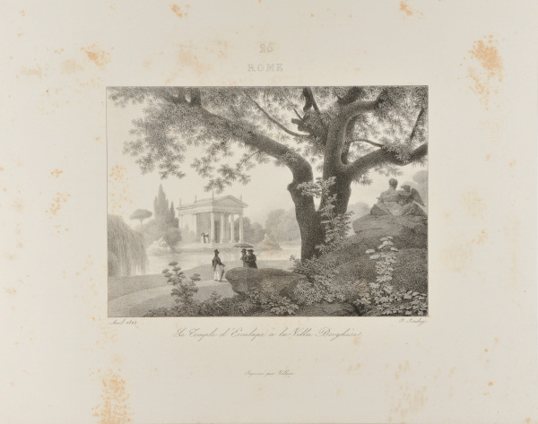 ROME - TEMPLE OF ASCLEPIUS AT THE VILLA BORGHESE