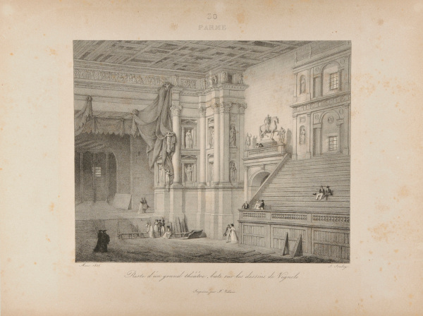 PARMA - INTERIOR OF A THEATER DESIGNED BY VIGNOLA