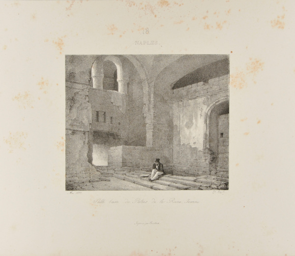 NAPLES - VIEW OF THE RUINED PALACE OF JOAN OF NAPLES