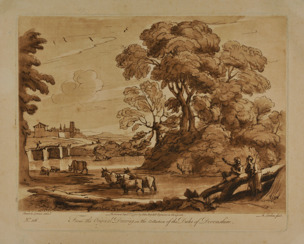 LANDSCAPE WITH PEASANTS AND CATTLE