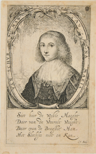 PORTRAIT OF ANNA MARIA VAN SCHURMAN
