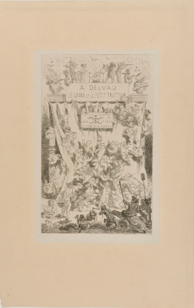 Title page for A. Delvau's 'Le Grand et le Petit Trottoir'