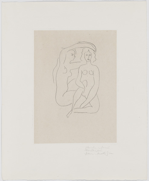 ARRANGING THE HAIR OF HÉRODIADE (REFUSED ETCHING)