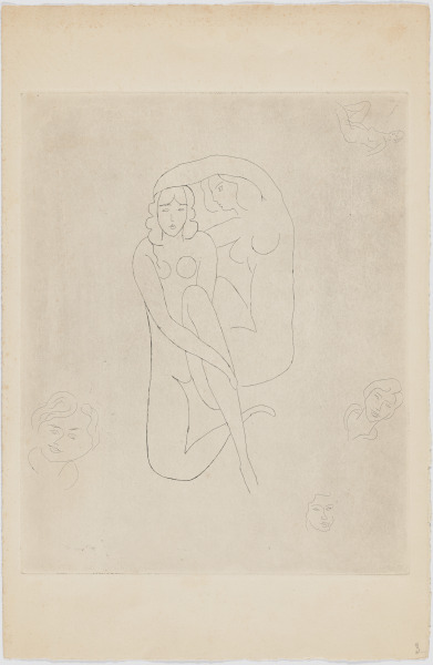 ARRANGING THE HAIR OF HÉRODIADE (REFUSED ETCHING)