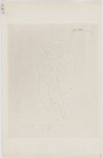 ARRANGING THE HAIR OF HÉRODIADE (REFUSED ETCHING)