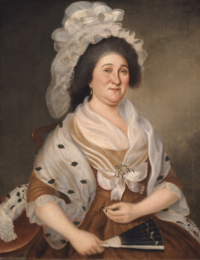 Charles Peale Polk, Mrs. Elijah Etting, 1792, oil on canvas, 35 5/8 x 27 5/8 in.