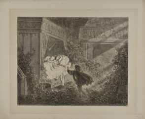 “Reclining upon a bed was a princess of radiant beauty” from Sleeping Beauty