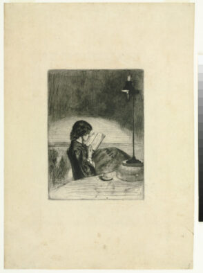 Reading by Lamplight