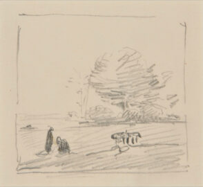 Peasants and Cows in a Field