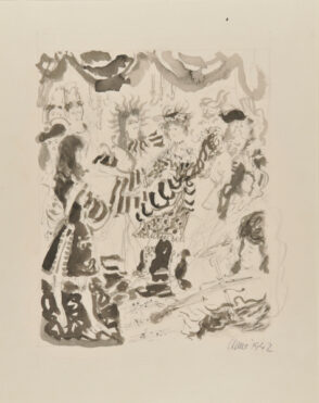 Courtesans in Versailles. Illustration for ‘Versailles’