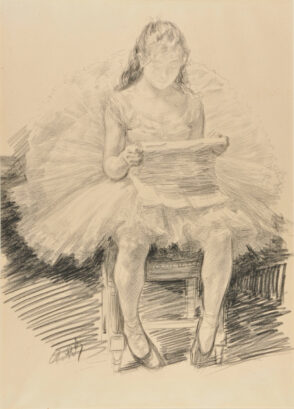 Dancer Reading a Newspaper