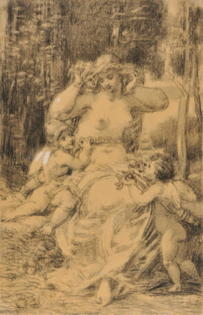 Maiden with Putti