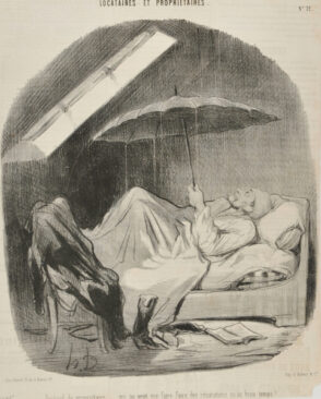 Brigand de propriétaire…. qui ne veut me faire faire des réparations qu’au beau temps!…