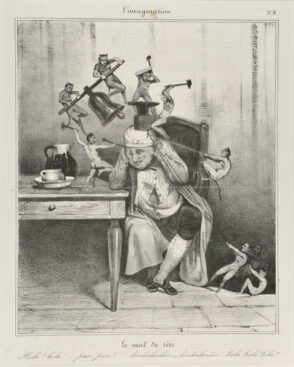 Le mal de tête. Hola!.. hola!…. pan! pan!….. dindrelindin – dindrelindin.. hola! hola! hola!!