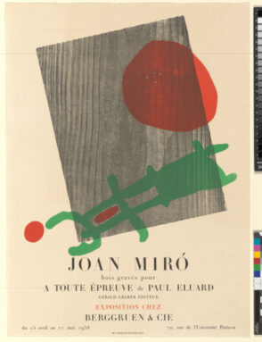 Joan Miró Bois Gravés pour “A Toute Épreuve” de Paul Eluard