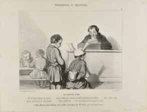 Un Service D’Ami. A la bonne heure au moins…. vous n’êtes pas comme ce petit paresseux de Julien… vous savez votre leçon sur le bout de votre doigt!… – Vieux jobard va… c’est sur le bout du mien qu’il la sait!… (Cette réflexion philosophique mais hardie n’est émise par Mr. Julien qu’à voix très basse).