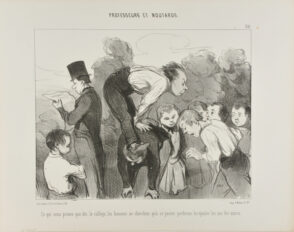 Ce qui nous prouve que, dès le collège, les hommes ne cherchent qu’à se passer pardessus les épaules les uns des autres.