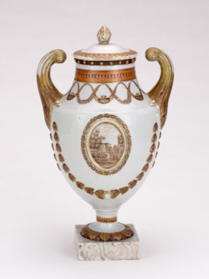 Pistol-Handled Covered Urn