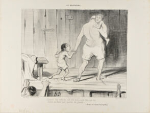 Quand les enfants ont été bien sages le papa les mène au bain par partie de plaisir (Alexis ou l’Erreur d’un bon Père).