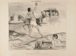 Une Facétie. Cocher! cocher! avez-vous deux places en lapins?