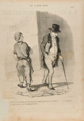 V’là un particulier qui doit encore être inquiet pour son nez c’t’année ci…. vu la pidémie qui règne toujours sur les pommes de terre!….