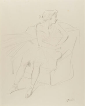 Ballerina Seated in a Chair