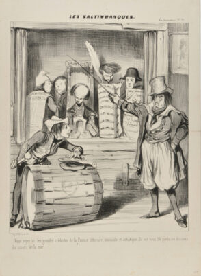 Vous voyez ici les grandes célébrités de la France littéraire, musicale et artistique, ils ont tous 36 pieds au dessous du niveau de la mer…….