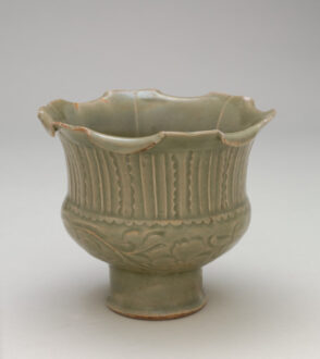 Foliate Jar with Carved Decoration