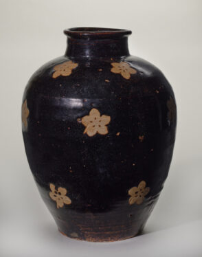 Wine Jar Decorated with Biscuit-Reserved Plum Blossoms