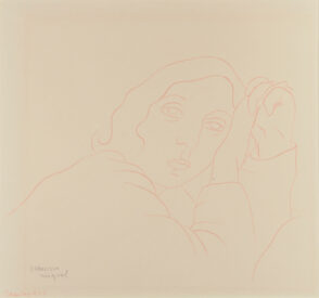 Woman’s Head with Clasped Hands