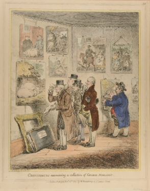 Connoisseurs Examining a Collection of Georges Morlands