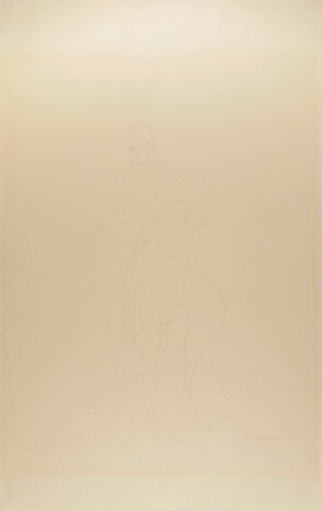 Standing Nude with Drapery