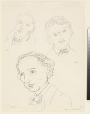 Studies for “Le Tombeau de Charles Baudelaire et Le Tombeau d’Edgar Poe”