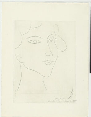 Study for tailpiece from “Hérodiade” (refused etching)