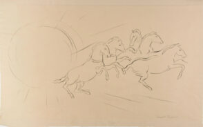 Apollo’s Horses. Preliminary drawing for Joseph Gavorse, ‘The Story of Phaeton, Son of Apollo’