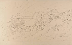 Phaeton Driving the Sun Chariot. Preliminary drawing for Joseph Gavorse, ‘The Story of Phaeton, Son of Apollo’