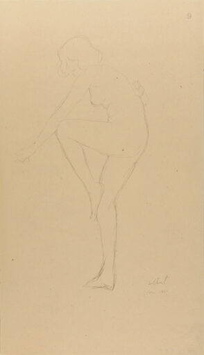Nude with Bended Knee