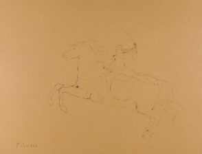 Galloping Horse with Rider