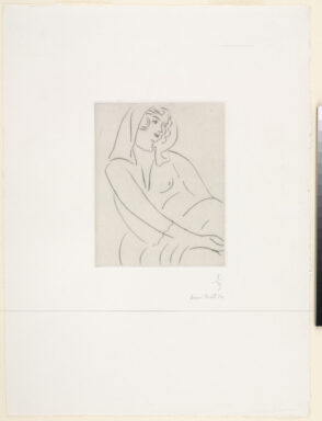 Young Woman with Veil on Head