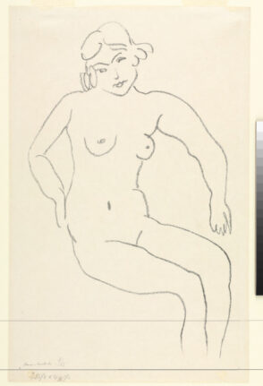 Seated Nude, Light Hair
