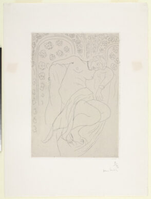 Sleeping Figure in Front of Moorish Background