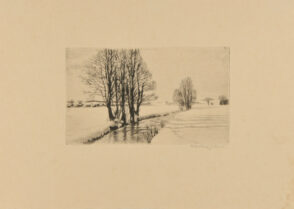 Winter Landscape with Stream