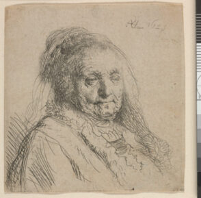 The Artist’s Mother, Head and Bust: Three Quarters Right