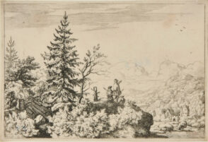 Two Men on the Elevated Terrace