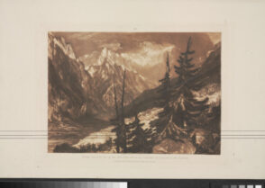 The Source of the Arveron in the Valley of Chamouni Savoy