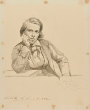 M. Latty by Himself (recto); Unfinished Study of Standing Man (verso)