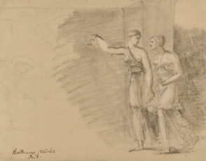 Two Greek Maidens Entering a Dark Room